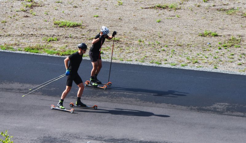 Roller skiing